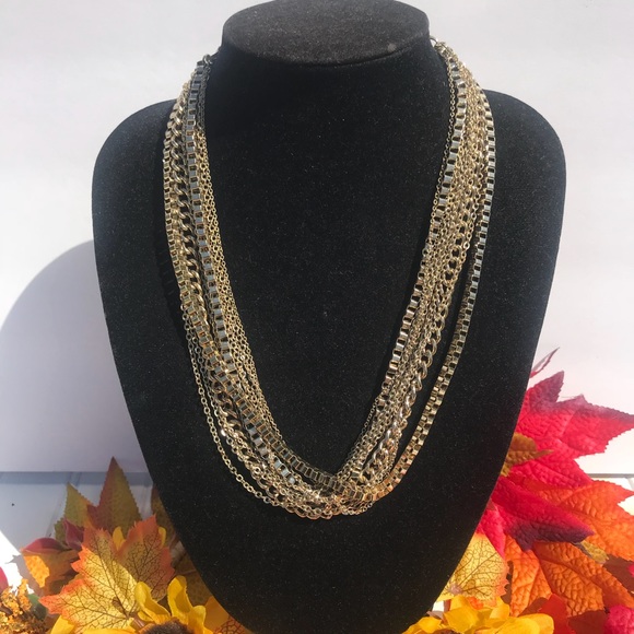 Guess Jewelry - GUESS Layered Chain Gold Tone Necklace
